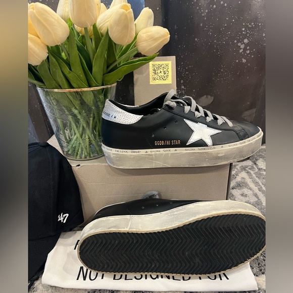 Golden Goose Hi Star platform low-top sneaker.  Size 37 - Picture 3 of 9